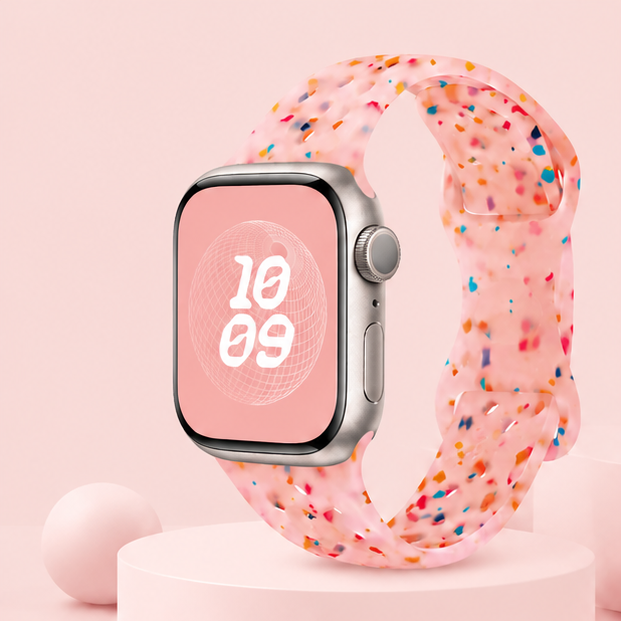 Confetti Silicone Apple Watch Band