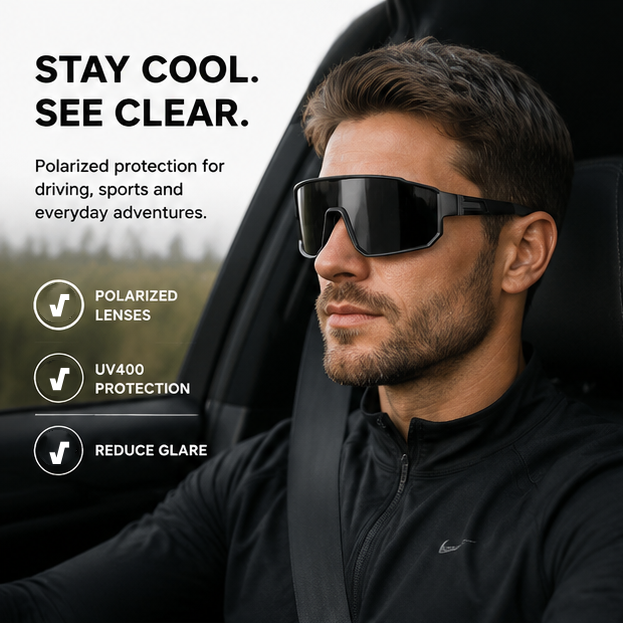 3-Pack Polarized Sports Sunglasses | UV400 Cycling & Running Glasses