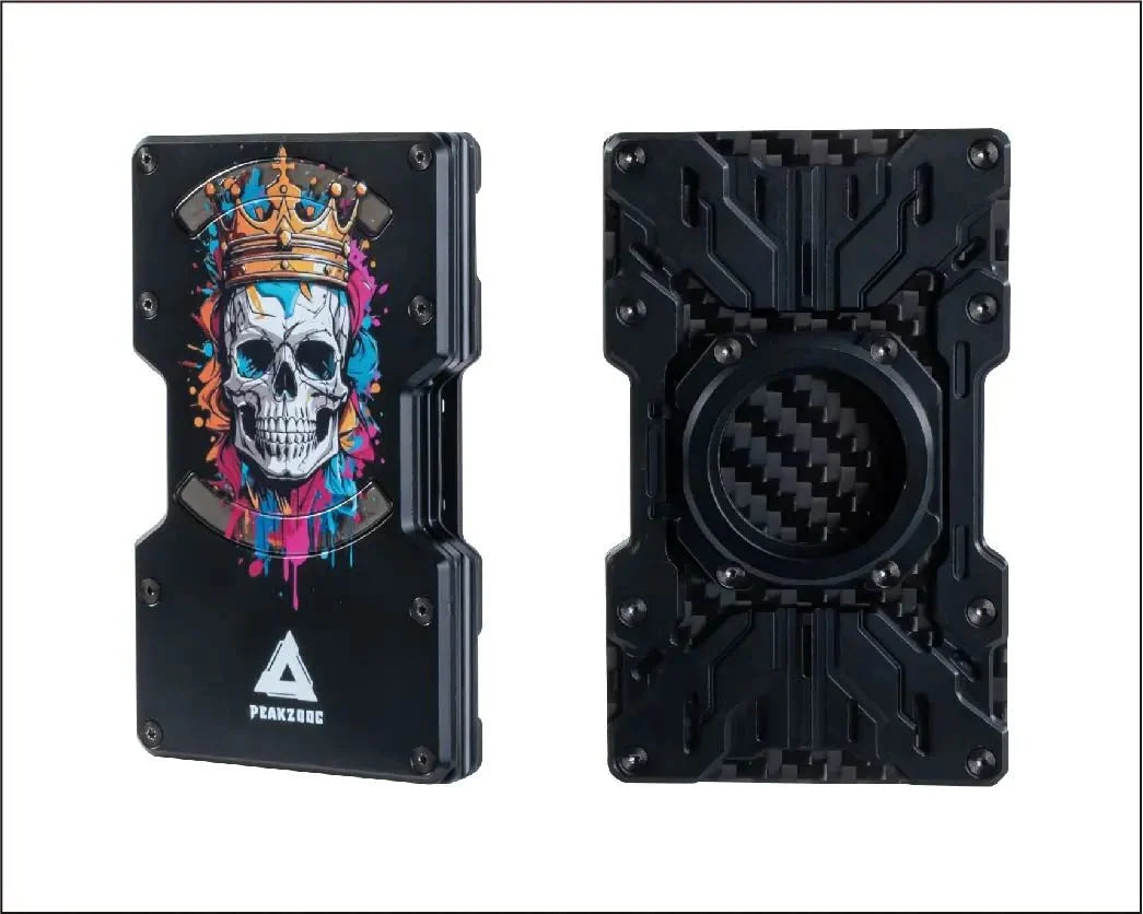 Customize Mech Guard Metal Wallet RFID Safe with Personalized Pattern