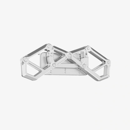 Modular Desk Riser Monitor Stand – Aluminum Legs & Metal Top Panel