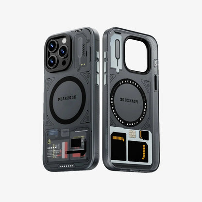Case Magnetic Card Storage Phone Case with Stand - iPhone 15/16 Compatible