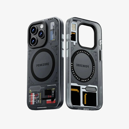 Case Magnetic Card Storage Phone Case with Stand - iPhone 15/16 Compatible