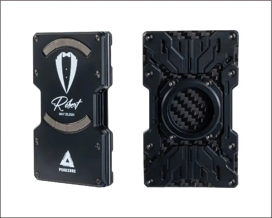 Customize Mech Guard Metal Wallet RFID Safe with Personalized Pattern