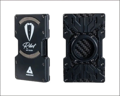Customize Mech Guard Metal Wallet RFID Safe with Personalized Pattern