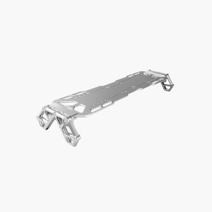 Modular Desk Riser Monitor Stand – Aluminum Legs & Metal Top Panel