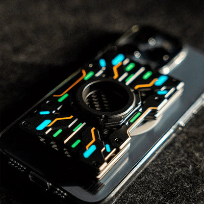 Custom Mech Guard – RFID Blocking Metal Wallet with Luminous