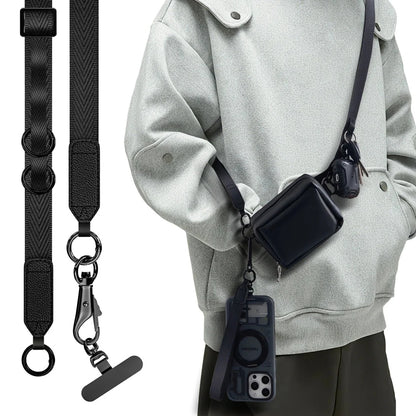 Phone Lanyard Kit with Wallet Pouch Adjustable Strap for All Phones