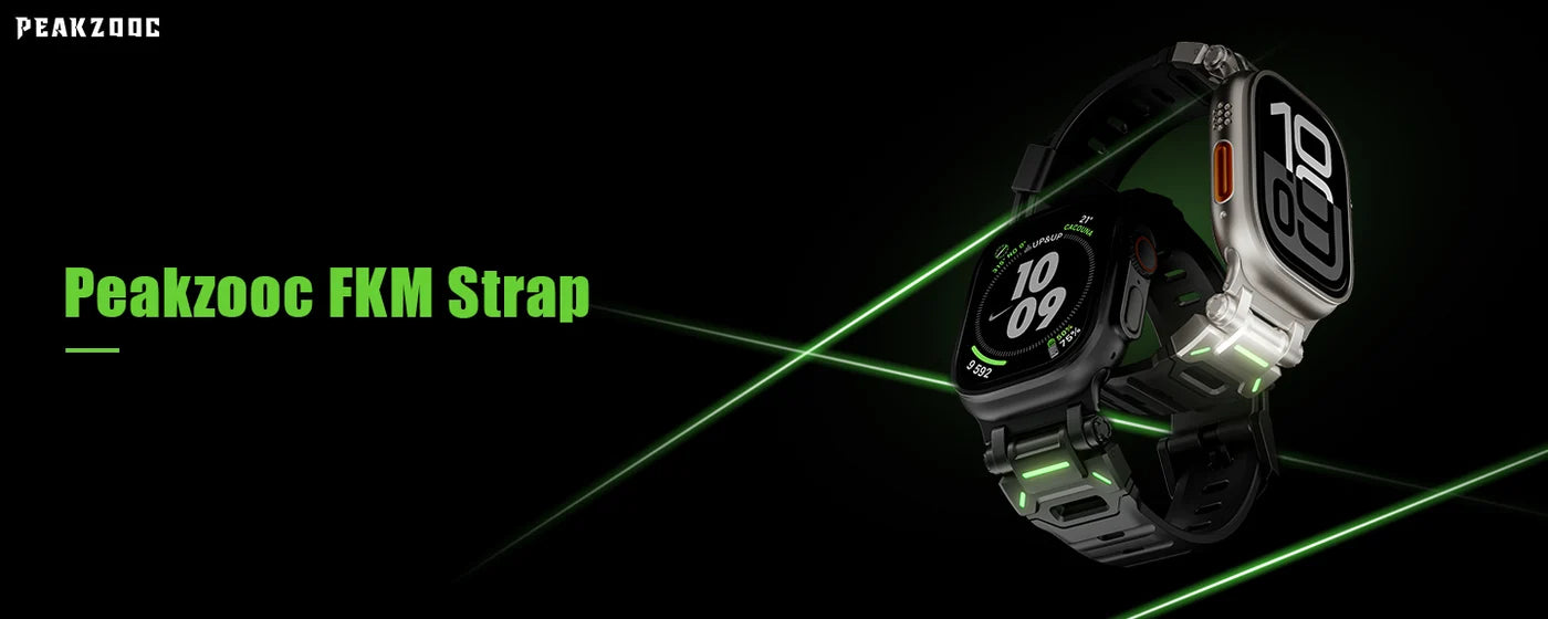FKM Glow Sport Band for Apple Watch Ultra/Series – Tactical Strap