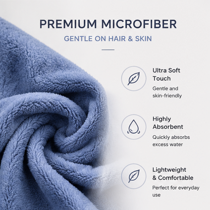 Microfiber Hair Drying Cap 3-Pack | Soft Quick Dry Hair Towel Wrap