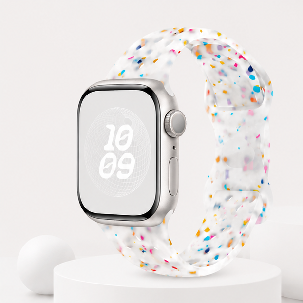 Confetti Silicone Apple Watch Band