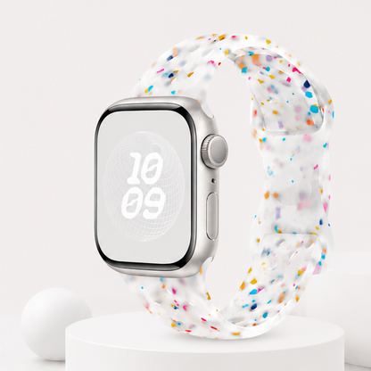 Confetti Silicone Apple Watch Band