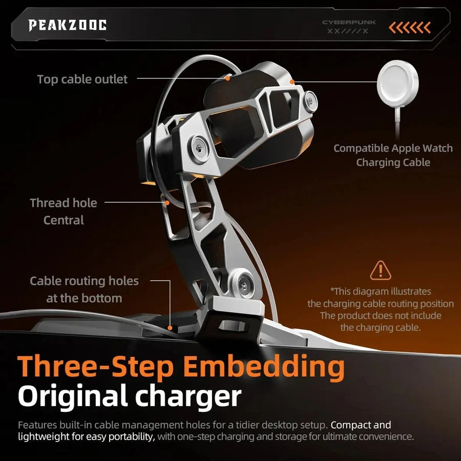 Apple Watch Charger Stand - Robotic Arm Metal Dock