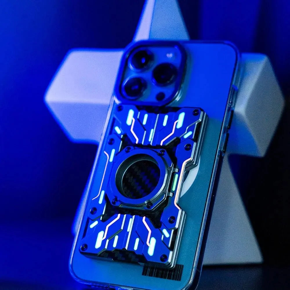 Custom Mech Guard – RFID Blocking Metal Wallet with Luminous