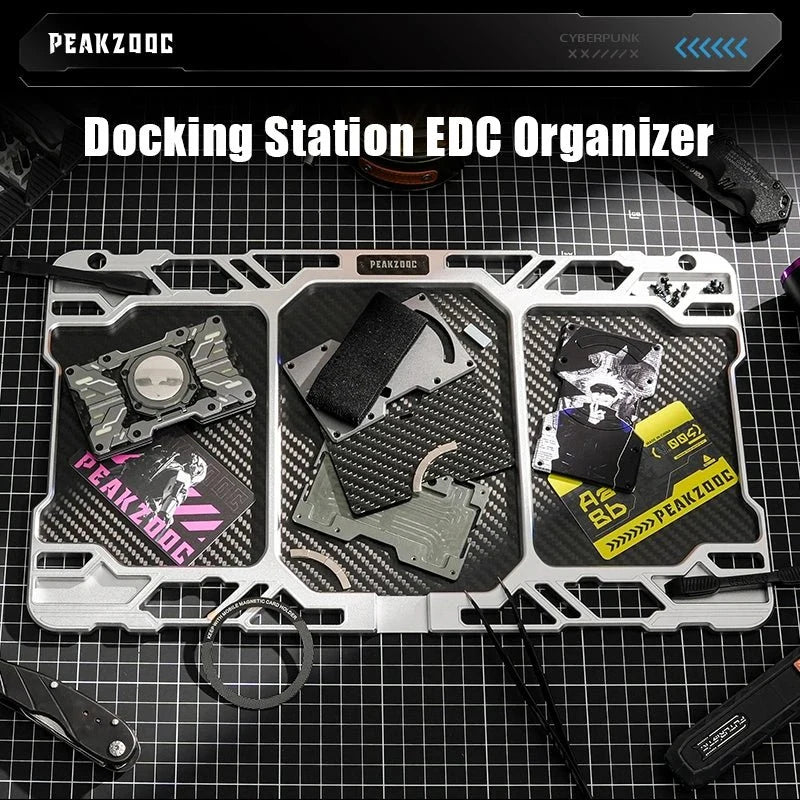 Docking Station Desk Organizer Modular Tray for Tech Gear and Tools