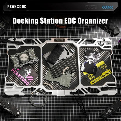 Docking Station Desk Organizer Modular Tray for Tech Gear and Tools