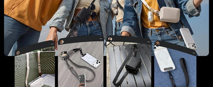 Phone Lanyard Kit with Wallet Pouch Adjustable Strap for All Phones