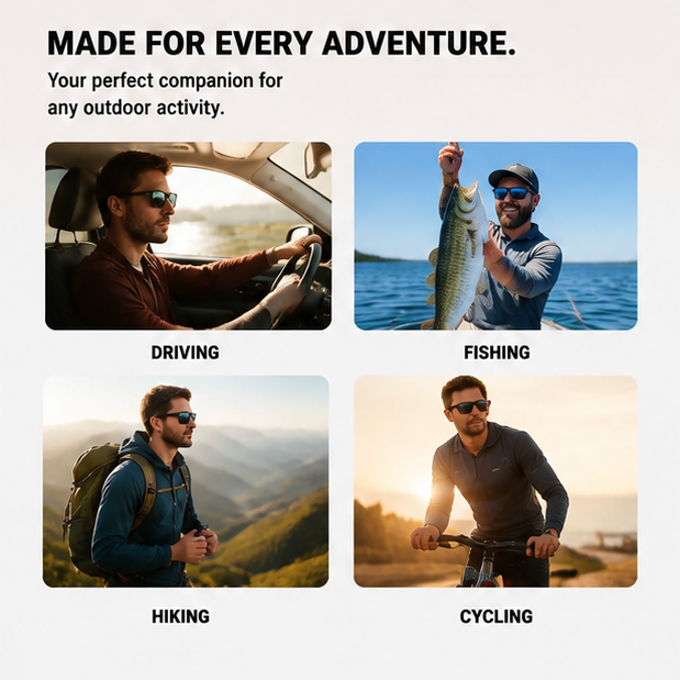 4-Pack Polarized Sports Sunglasses | UV400 Cycling Glasses