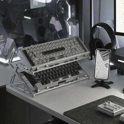 KT75/KT108 Apex Keyboard Display Stand – CNC Aluminum Keyboard Throne