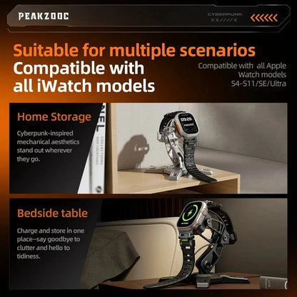 Apple Watch Charger Stand - Robotic Arm Metal Dock