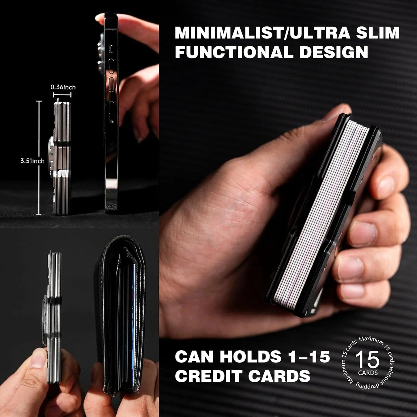 Glow Wallet RFID Safe MagSafe Glow In the Dark Wallet
