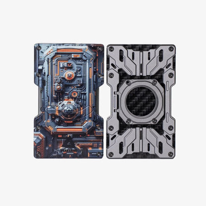 Customize Mech Guard Metal Wallet RFID Safe with Personalized Pattern