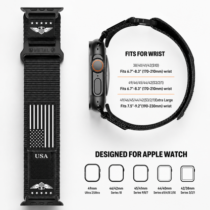 Rugged Nylon Flag Band for Apple Watch