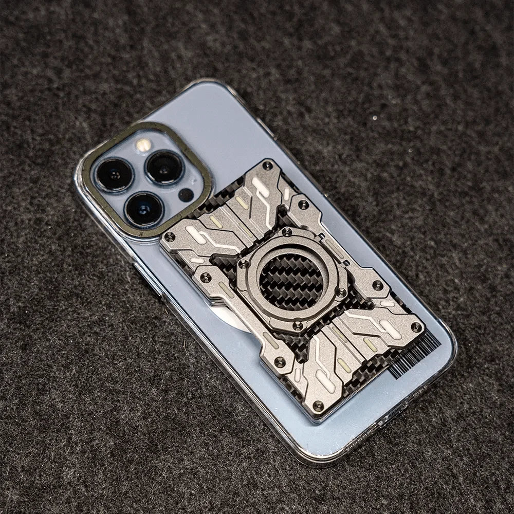 Custom Mech Guard – RFID Blocking Metal Wallet with Luminous