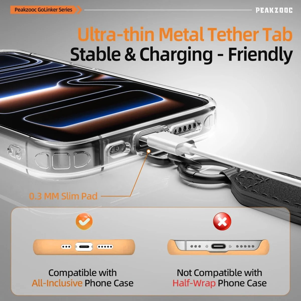 Phone Lanyard Kit with Wallet Pouch Adjustable Strap for All Phones