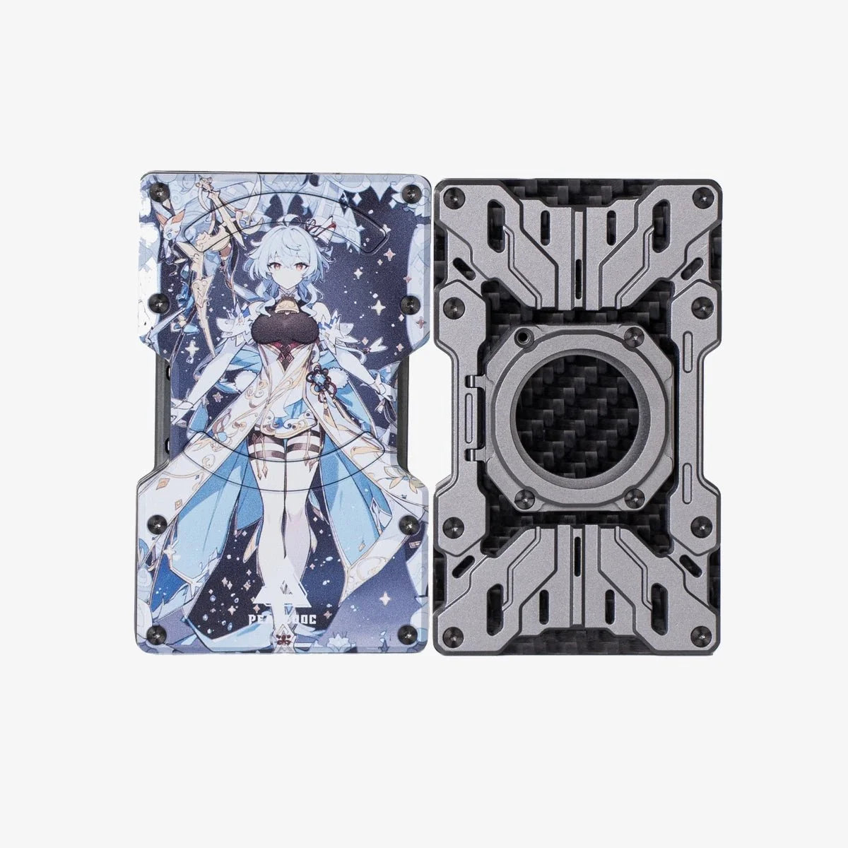 Customize Mech Guard Metal Wallet RFID Safe with Personalized Pattern