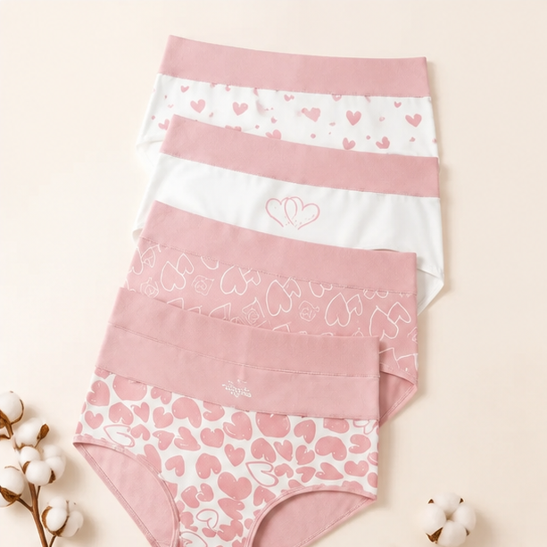 Women's Cotton High Waisted Panties 6-Pack | Soft Everyday Comfort