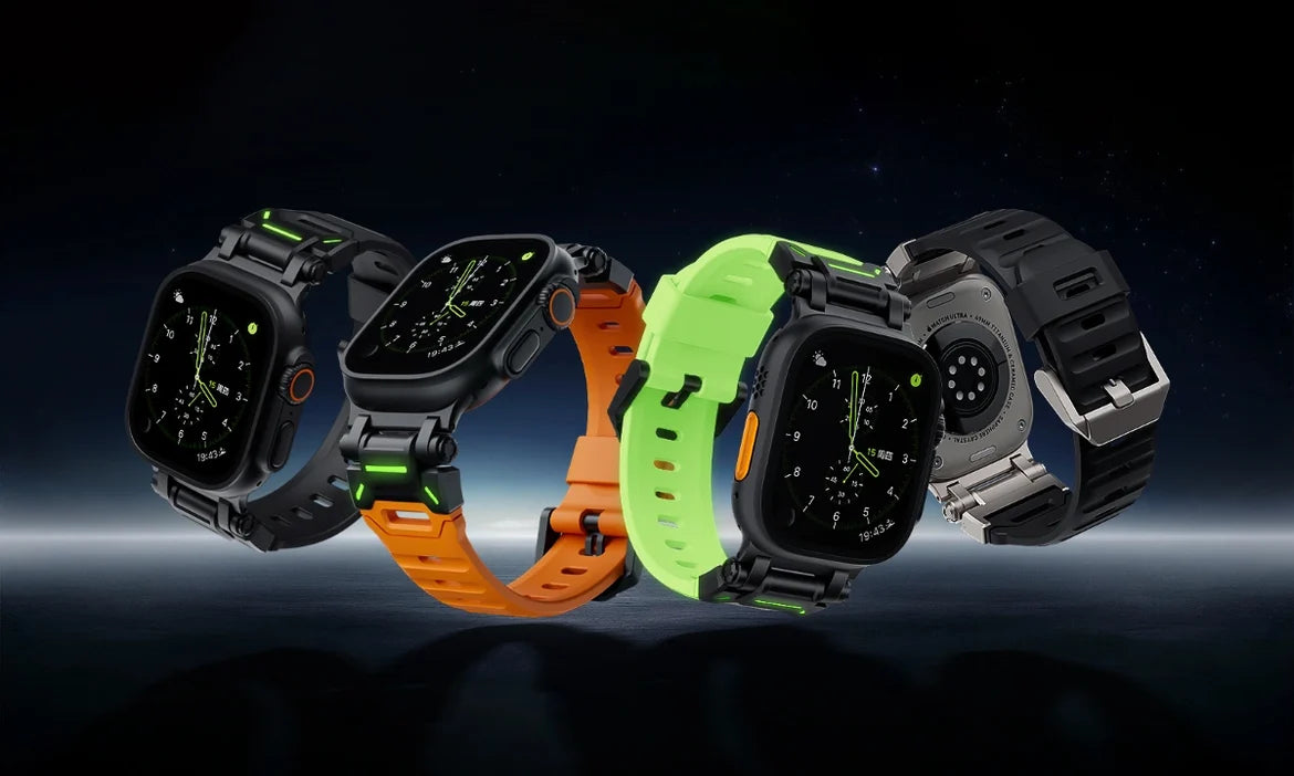 FKM Glow Sport Band for Apple Watch Ultra/Series – Tactical Strap