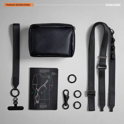 Phone Lanyard Kit with Wallet Pouch Adjustable Strap for All Phones