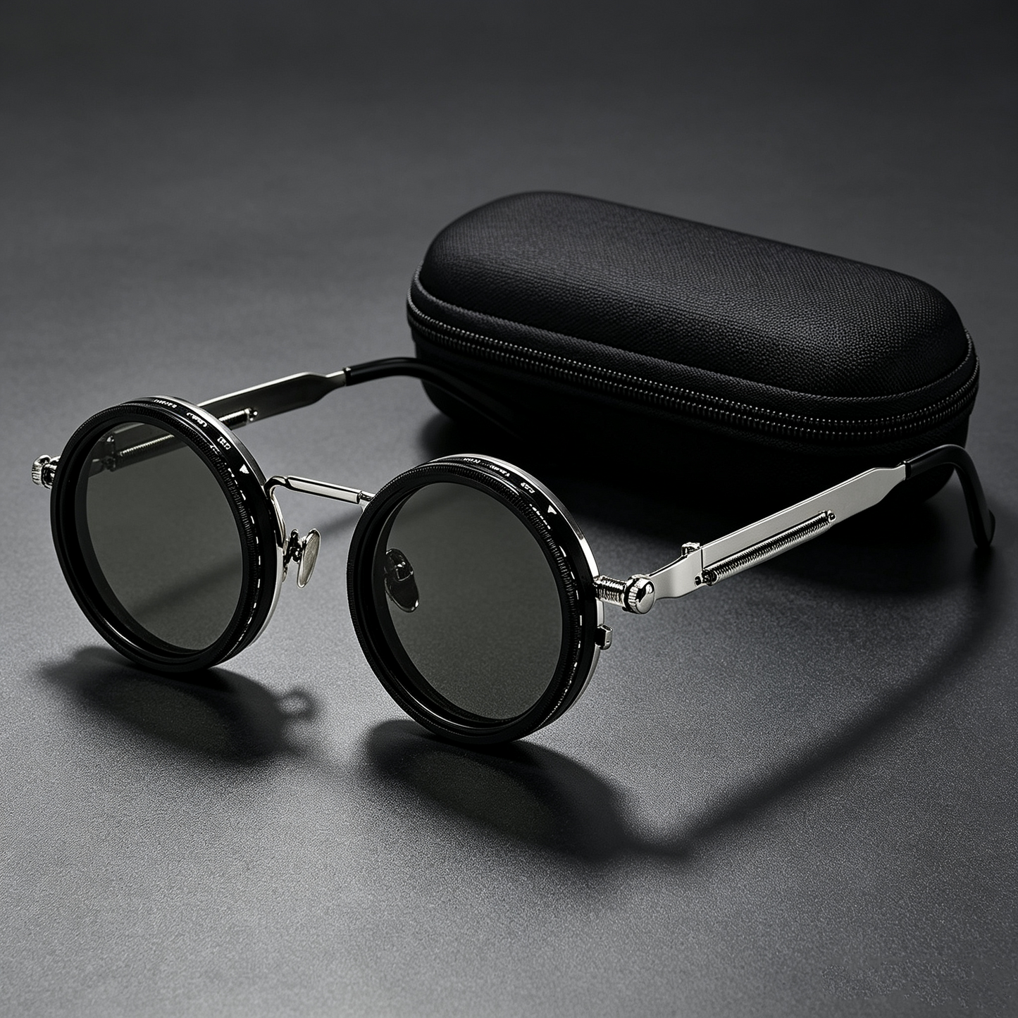 Retro Polarized Round Sunglasses | UV400 Adjustable ND Lens Sunglasses for Men & Women