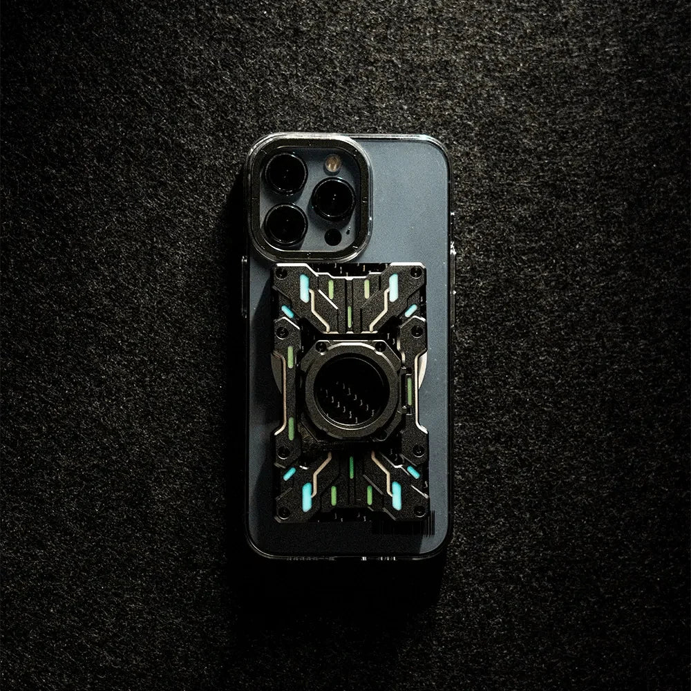 Custom Mech Guard – RFID Blocking Metal Wallet with Luminous