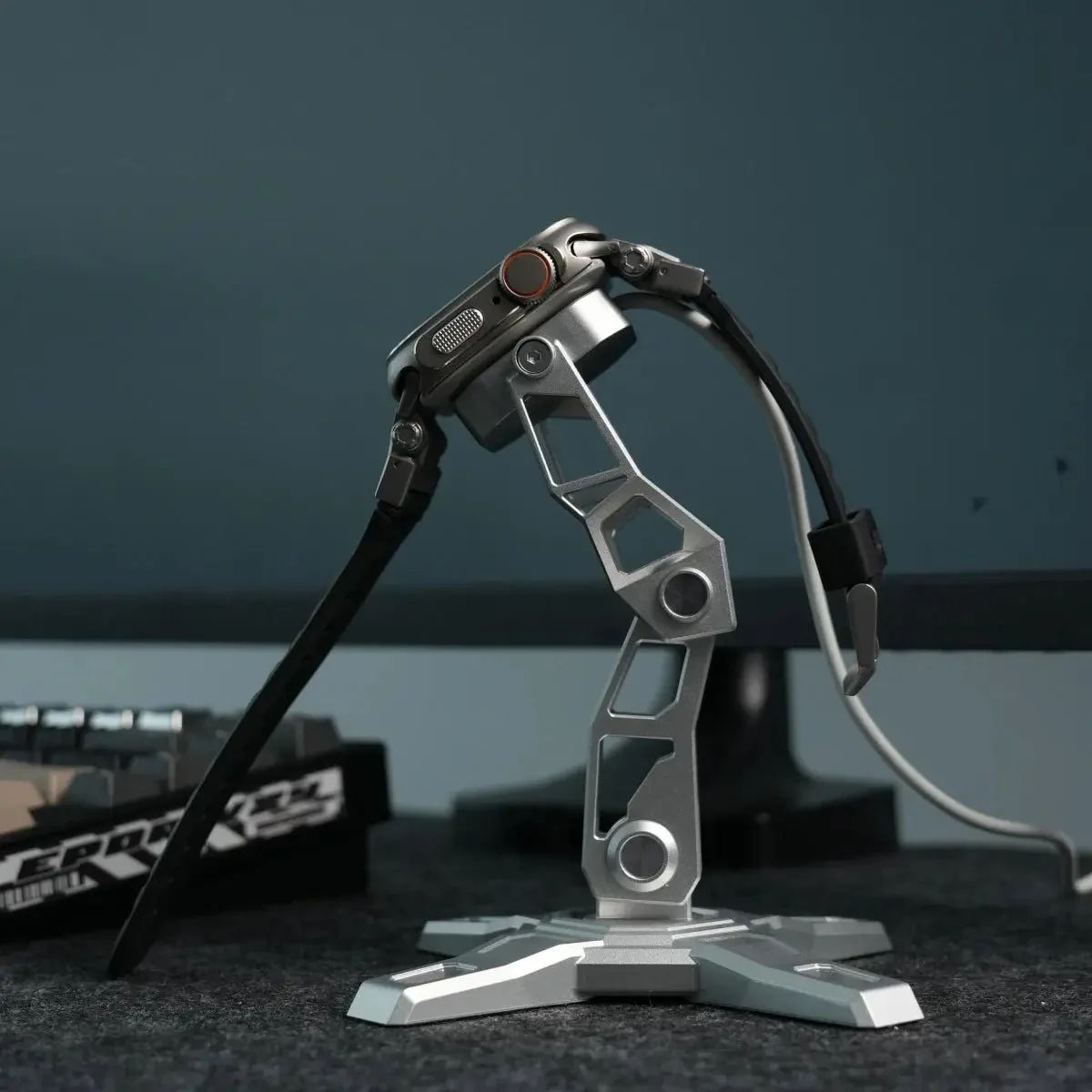 Apple Watch Charger Stand - Robotic Arm Metal Dock
