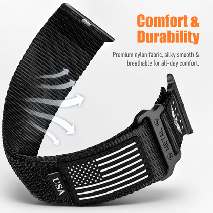Rugged Nylon Flag Band for Apple Watch