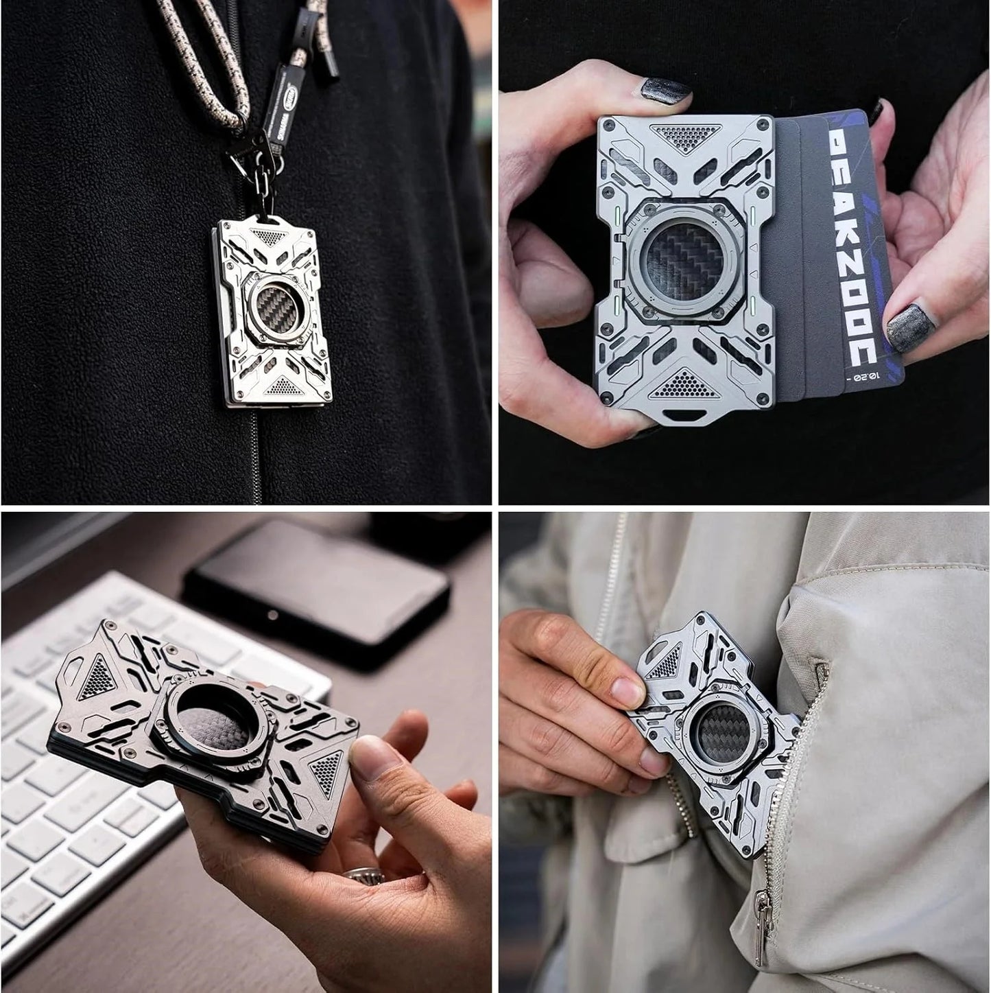 Glow Wallet RFID Safe MagSafe Glow In the Dark Wallet
