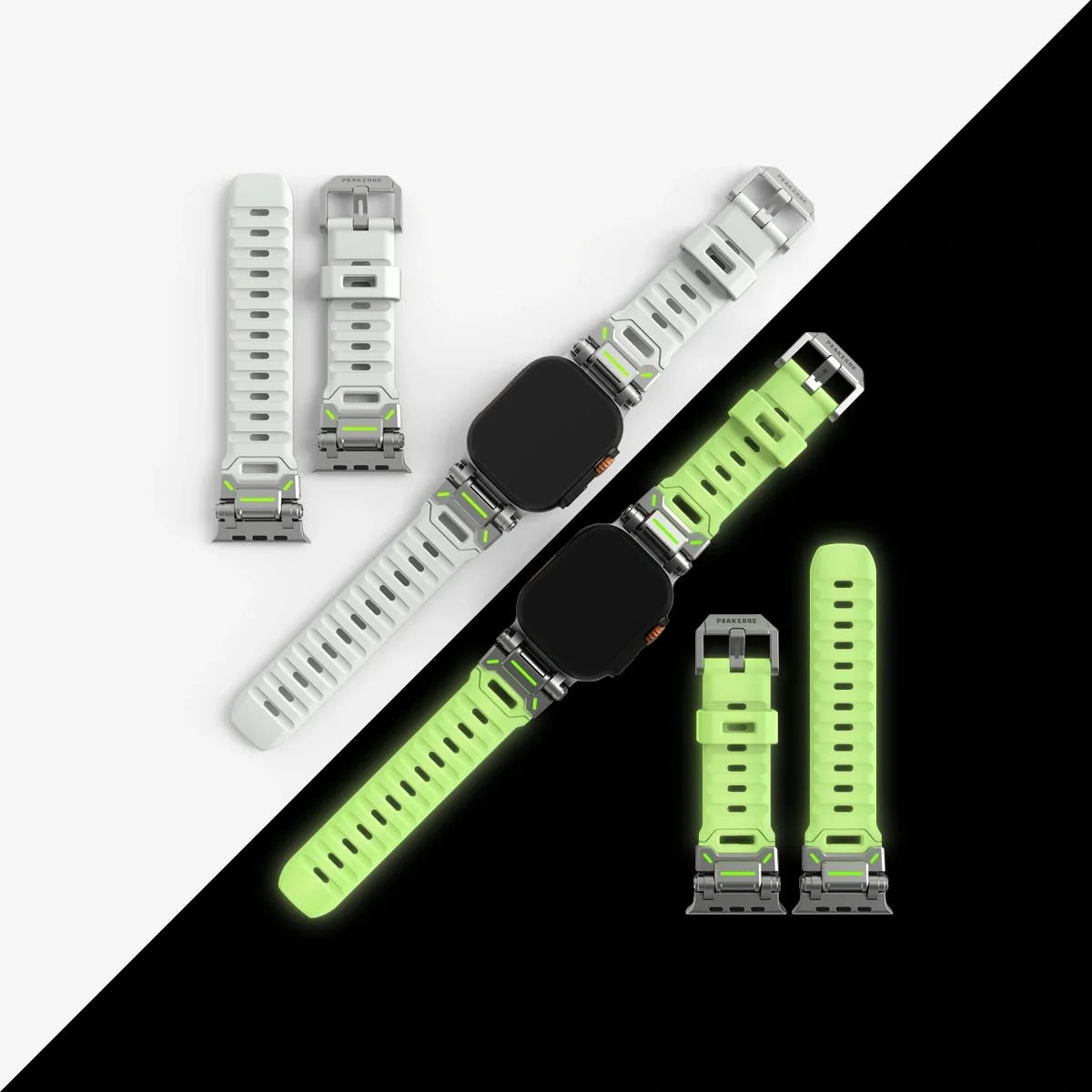 FKM Glow Sport Band for Apple Watch Ultra/Series – Tactical Strap