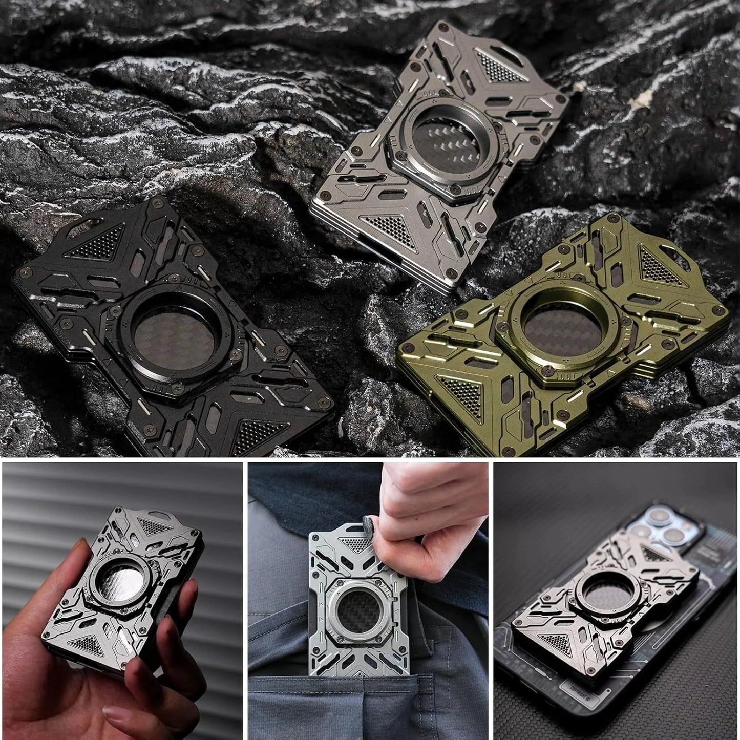 Glow Wallet RFID Safe MagSafe Glow In the Dark Wallet