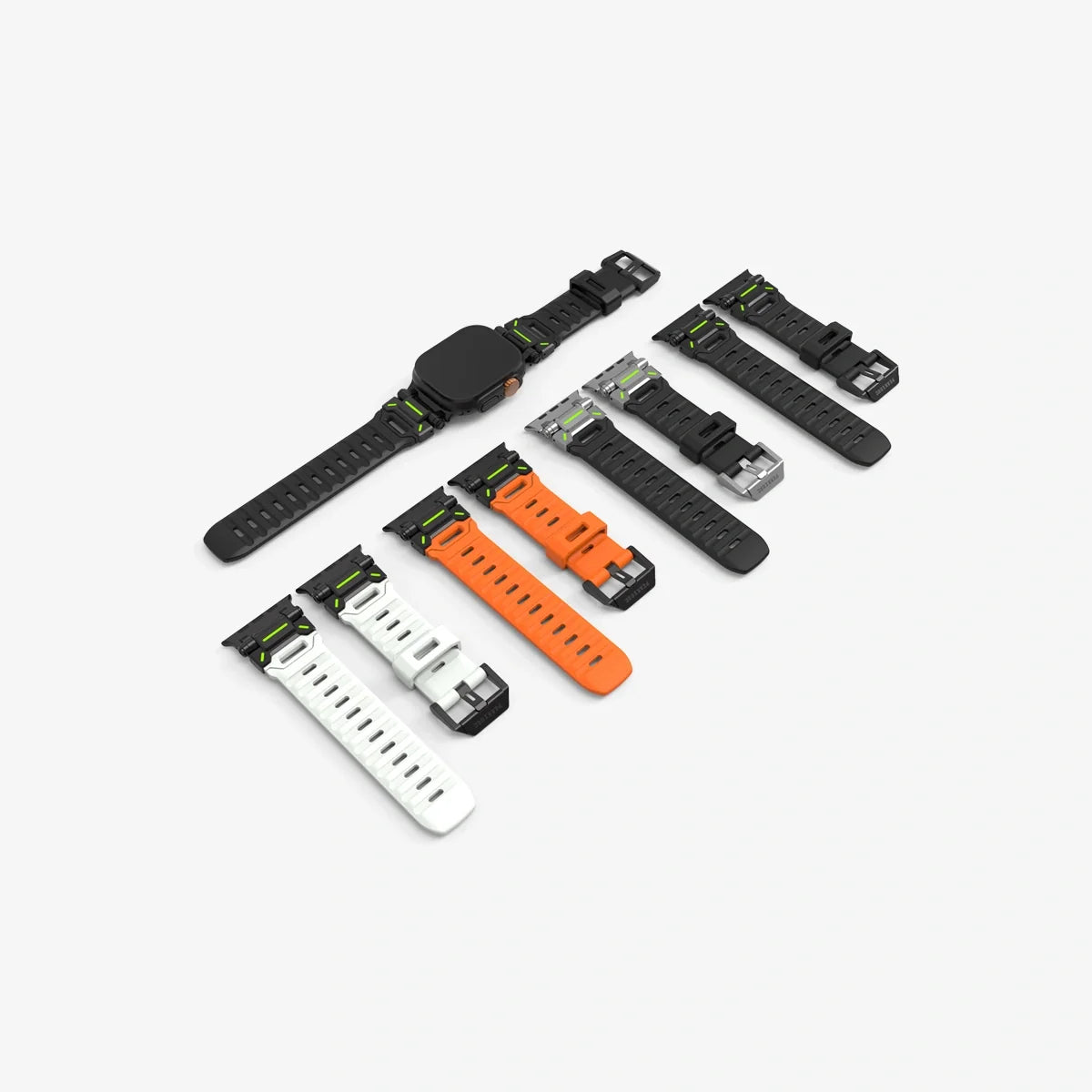 FKM Glow Sport Band for Apple Watch Ultra/Series – Tactical Strap