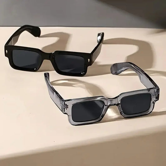 2-Pack Retro Square Sunglasses for Women & Men