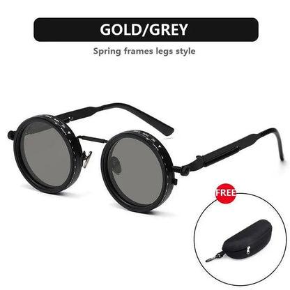 Retro Polarized Round Sunglasses | UV400 Adjustable ND Lens Sunglasses for Men & Women