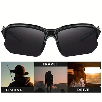4-Pack Polarized Rimless Sports Sunglasses | Lightweight UV Protection Eyewear for Men & Women