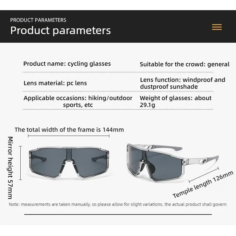 Colorful Shield Sunglasses | UV400 Cycling & Beach Eyewear
