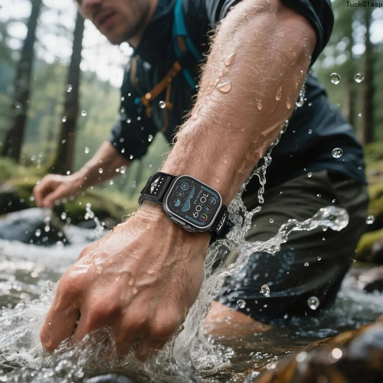 Rugged Nylon Flag Band for Apple Watch