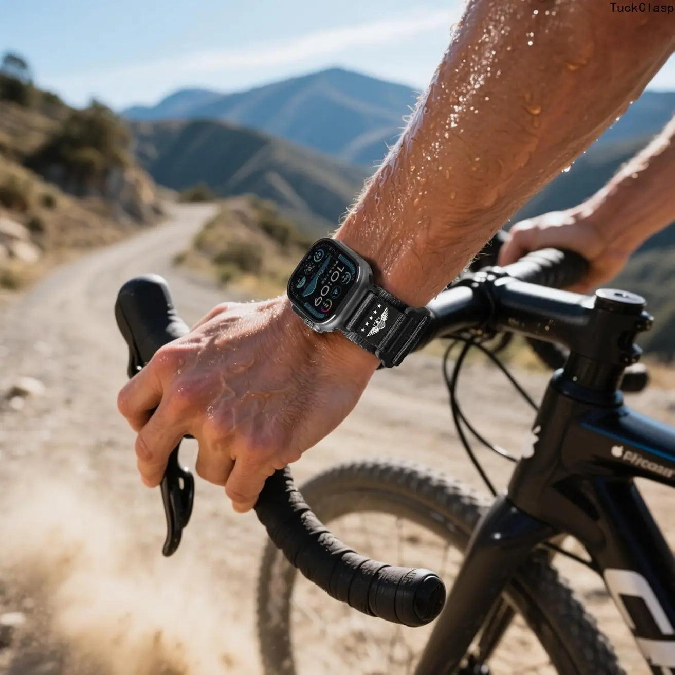 Rugged Nylon Flag Band for Apple Watch