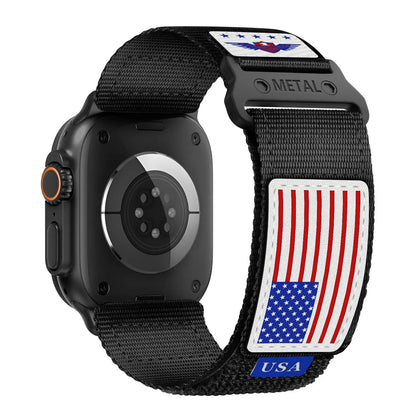 Rugged Nylon Flag Band for Apple Watch