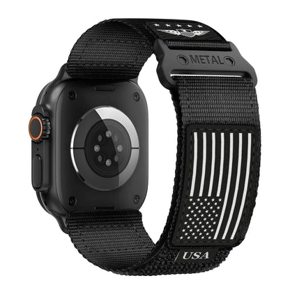 Rugged Nylon Flag Band for Apple Watch