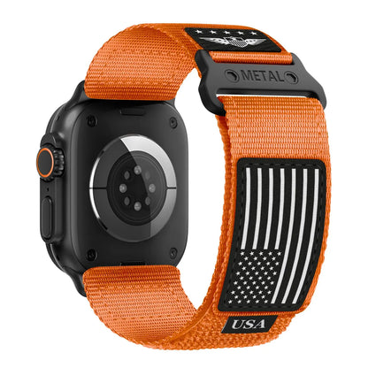 Rugged Nylon Flag Band for Apple Watch