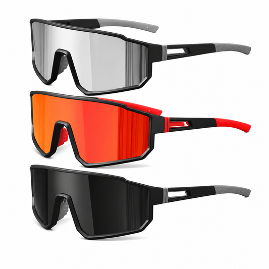 3-Pack Polarized Sports Sunglasses | UV400 Cycling & Running Glasses